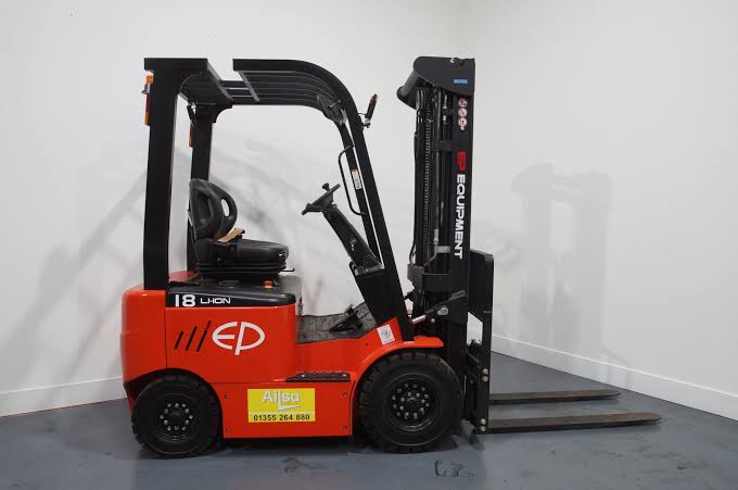 Forklift driver operating a forklift in London